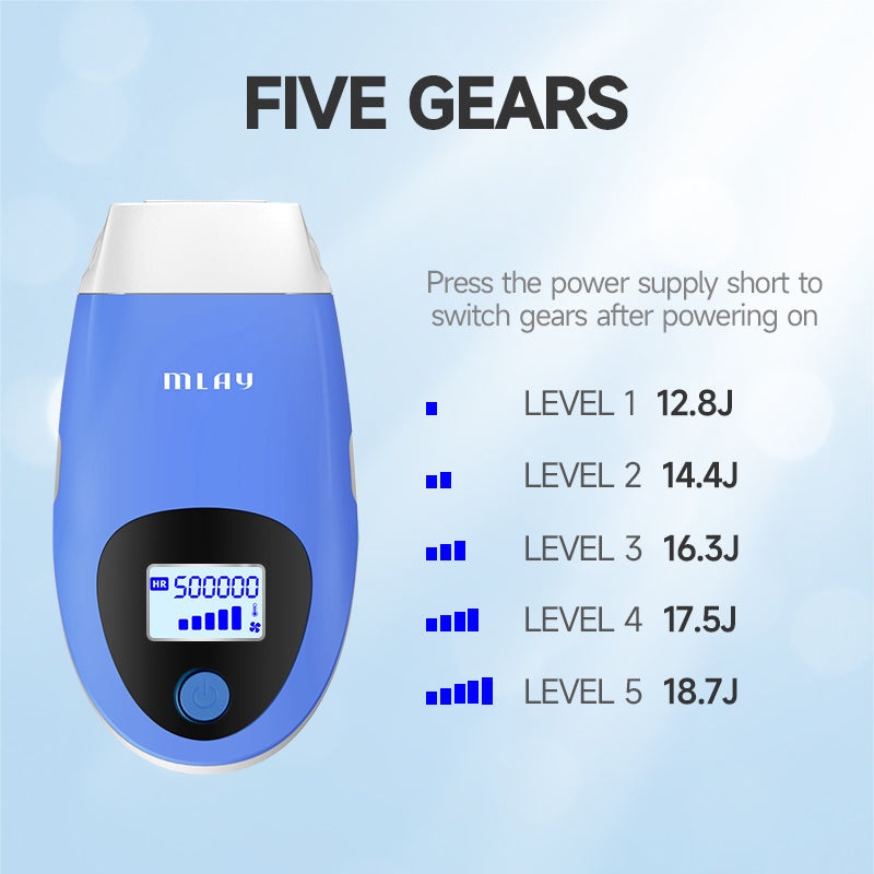 جهاز ملاي T3 لازالة الشعر بتقنية IPL - لون روز جولد