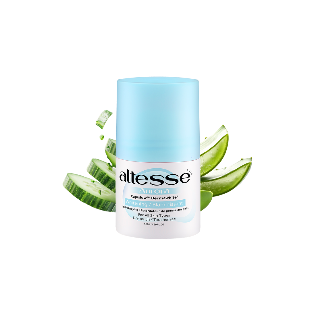 Altesse Soin Whitening and Hair Delaying Roll-On Deodorant Aurora 50Ml (Aloe vera and Cucumber scent)