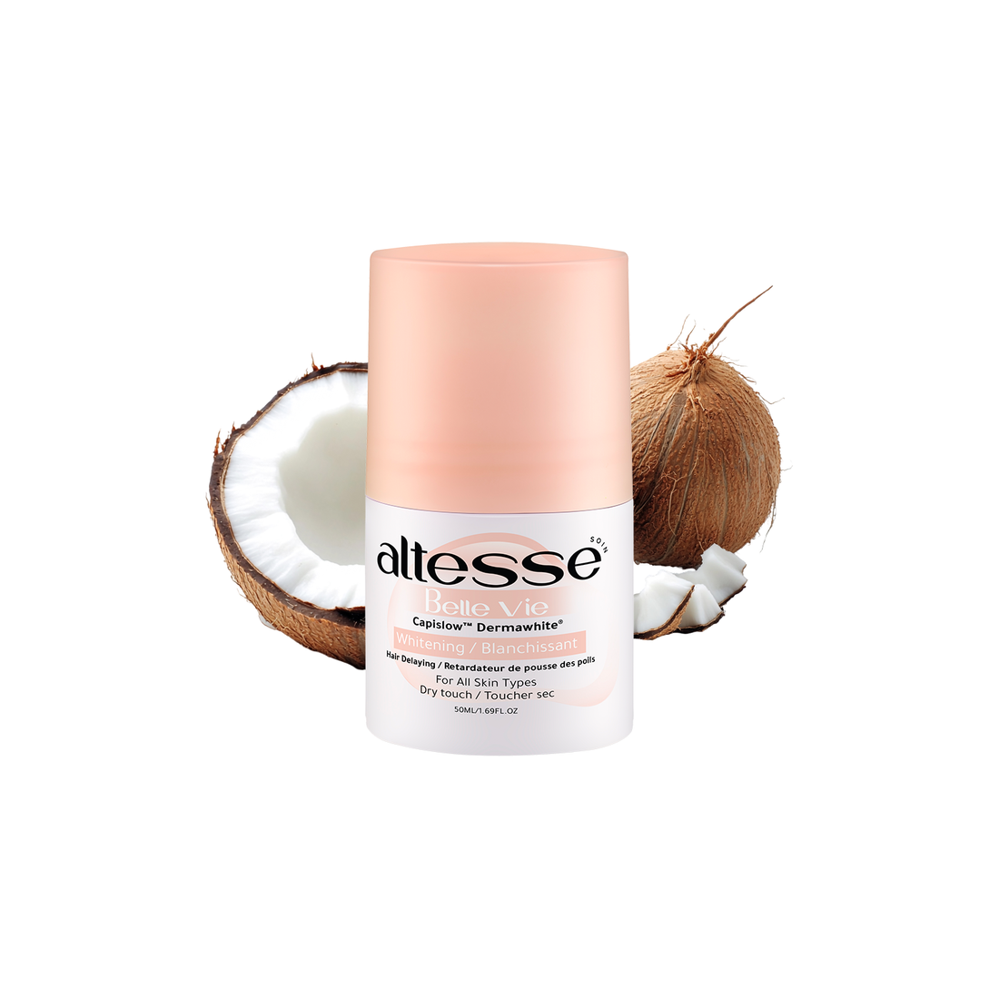 Altesse Soin Whitening and Hair Delaying Roll-On Deodorant  Belle vie 50Ml (Coconut and Oud scent)