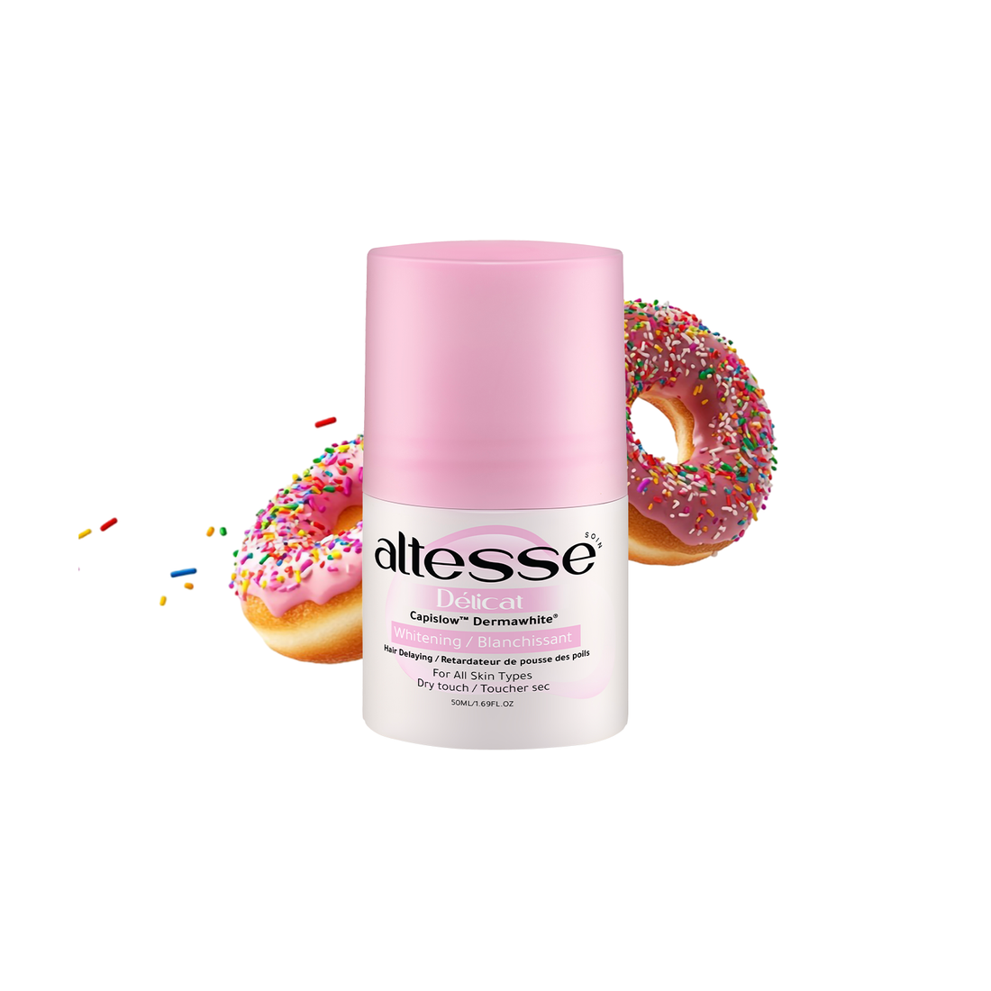 Altesse Soin Whitening and Hair Delaying Roll-On Deodorant  Délicat 50Ml (Candy Scent)